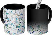 Magische Mok - Foto op Warmte Mokken - Koffiemok - Design - Marmer - Terrazzo - Magic Mok - Beker - 350 ML - Theemok