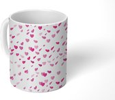 Mok - Koffiemok - Valentijn - Design - Paars - Mokken - 350 ML - Beker - Koffiemokken - Theemok