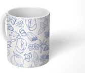 Mok - Koffiemok - Patronen - Winter - Fruit - Mokken - 350 ML - Beker - Koffiemokken - Theemok