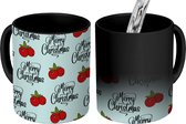 Magische Mok - Foto op Warmte Mokken - Koffiemok - Cranberry - Christmas - Quotes - Patronen - Magic Mok - Beker - 350 ML - Theemok