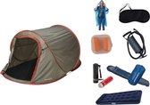 Orange85 Festbox - Festivalpakket - Kampeerpakket - Pop up tent - Slaapzak - Luchtbed - Luchtpomp - 80x50x30 cm - Box 2