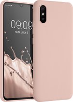 kwmobile telefoonhoesje geschikt voor Xiaomi Redmi 9A / 9AT - Hoesje voor smartphone - Back cover in kokosmelk