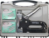 Höfftech Professioneel Nietpistool met 601 Nietjes - Ergonomisch - Nietmachine - Handnieter - Handtacker - Met Koffer
