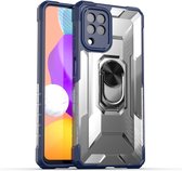 Ring KickStand Back Cover - Samsung Galaxy M22 Hoesje - Blauw