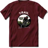 Trail T-Shirt | Mountainbike Fiets Kleding | Dames / Heren / Unisex MTB shirt | Grappig Verjaardag Cadeau | Maat XXL