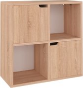 Boekenkast 60x27,5x59,5 cm spaanplaat sonoma eikenkleurig