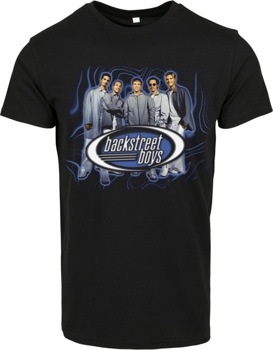 Merchcode Backstreet Boys - Throwback Oval Unisex T-shirt - S - Zwart