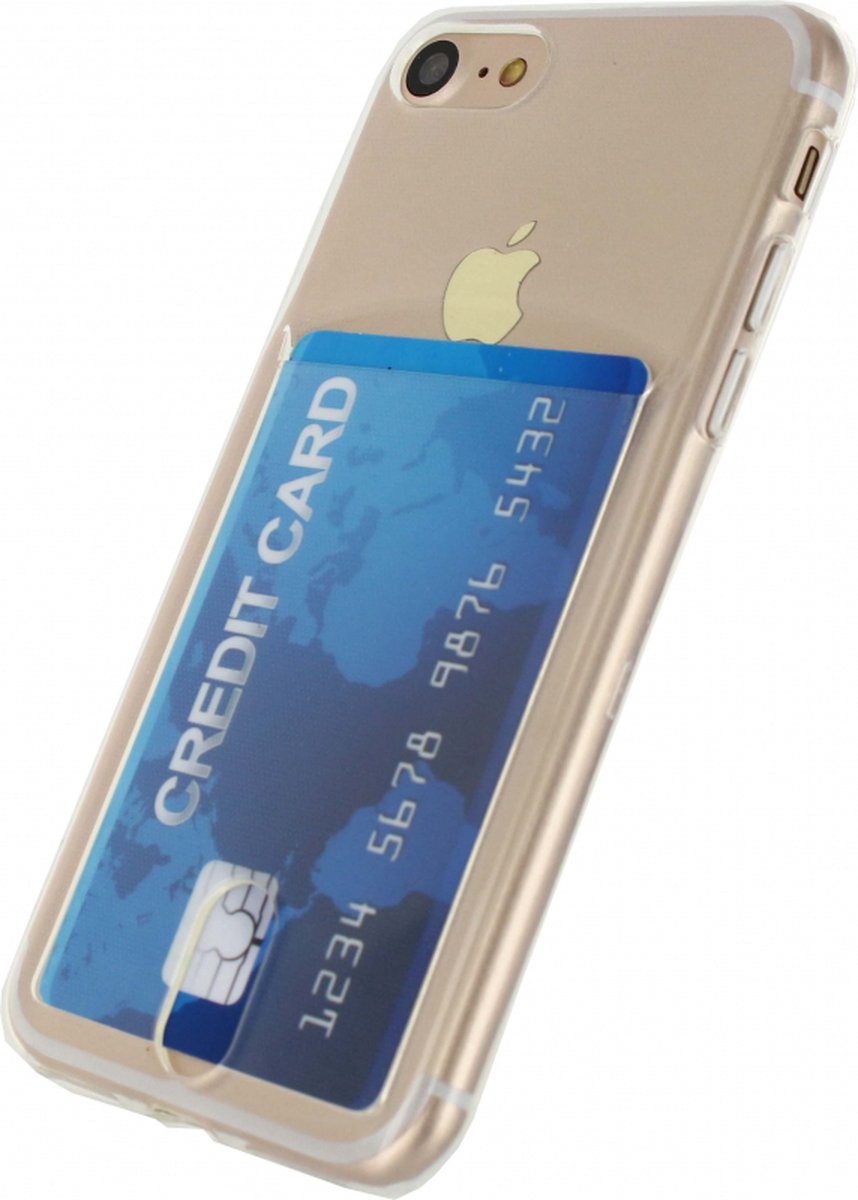 Apple iPhone 7 Hoesje - Xccess - Card Serie - TPU Backcover - Transparant - Hoesje Geschikt Voor Apple iPhone 7