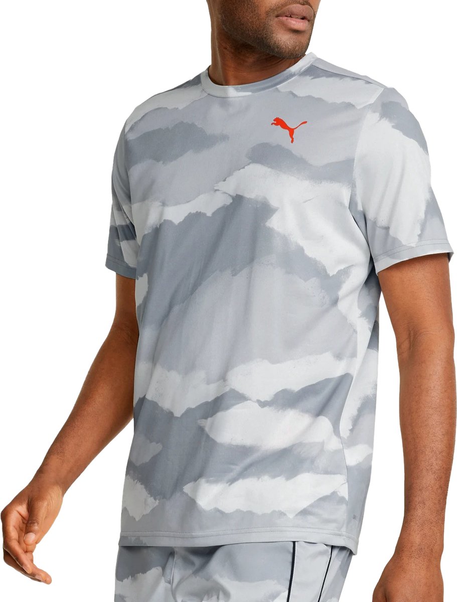 Puma Train AOP Sportshirt Mannen Grijs