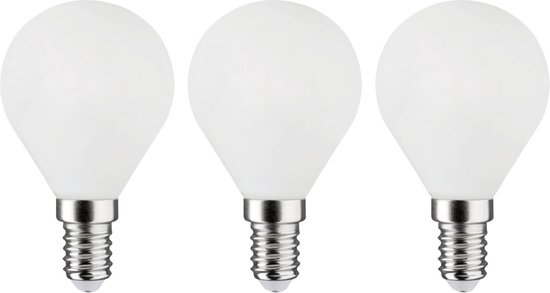 LEXMAN - Set van 3 LED-lampen - 3 x LED-lampen - Ondoorzichtig - Ø45 - E14  - 470 Lm -... | bol.com