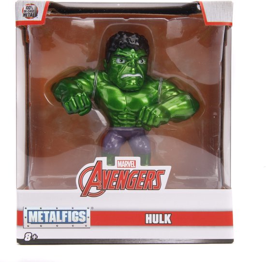 Jada Toys Marvel Hulk In Die-Cast – Figura Da Collezione 15 Cm, Metallo Pressofuso, +8 Anni, Multicolore