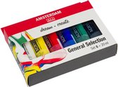 Acrylverf - set - Amsterdam - 6 x 20ml general selection