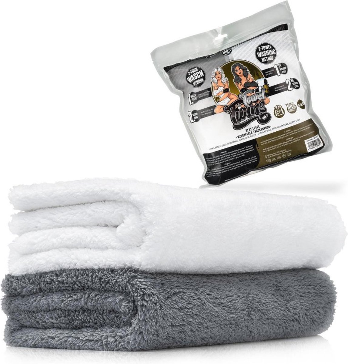 Nuke Guys Towel Twins Microfiber Wash Cloths - 2-pack
