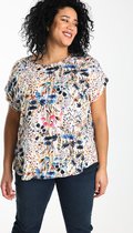 Paprika Dames Hemd met bloemenprint - Outdoorblouse - Maat 44