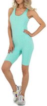 playsuit / sportpak eendelig turquoise L/XL