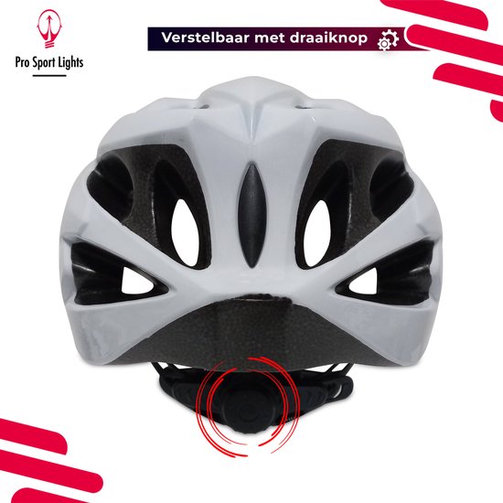 Fietshelm volwassenen Wit - Heren/Dames - Medium 52/58cm