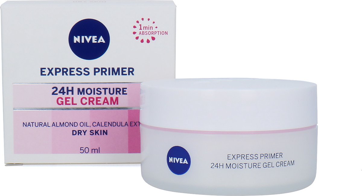 Nivea Express Primer 24H Moisture Gel Cream - 50 ml | bol