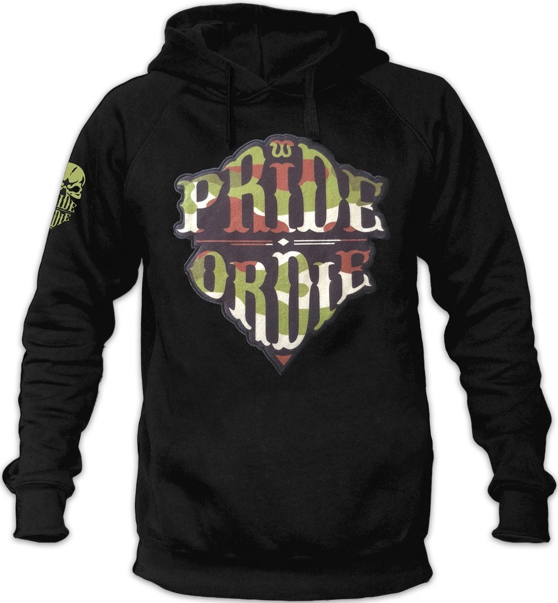 PRiDE or DiE Hoodie RECKLESS Jungle Camo Zwart maat M