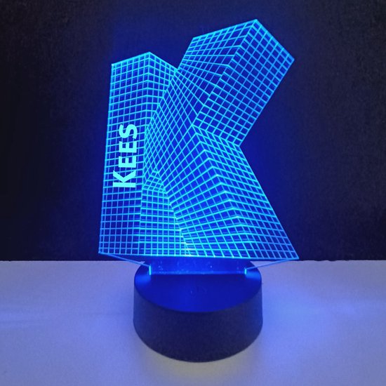 3D LED Lamp - Letter Met Naam - Kees