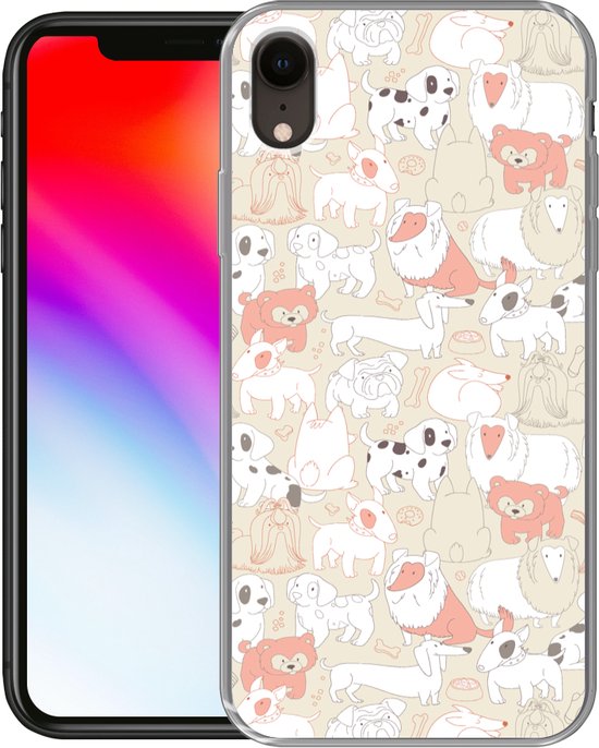 Coque iPhone XR - Motifs - Chien - Nourriture pour chiens pour chien - Coque de téléphone en Siliconen -
