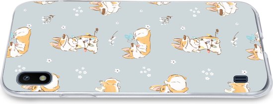 Coque Samsung Galaxy A10 - Motif - Chien - Corgi - Garçons - Filles - Enfants - Kids - Coque de téléphone en Siliconen