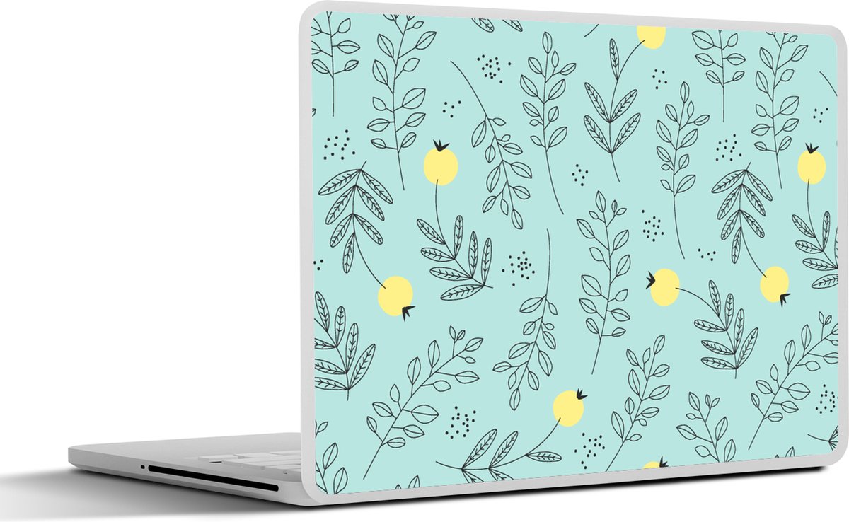 Laptop sticker - 11.6 inch - Patronen - Zaad - Planten - 30x21cm - Laptopstickers - Laptop skin - Cover