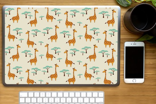 Autocollant pour ordinateur portable - 17,3 pouces - Girafe - Animaux - Motifs - 40x30cm - Autocollants pour ordinateur portable - Peau pour ordinateur portable - Couverture