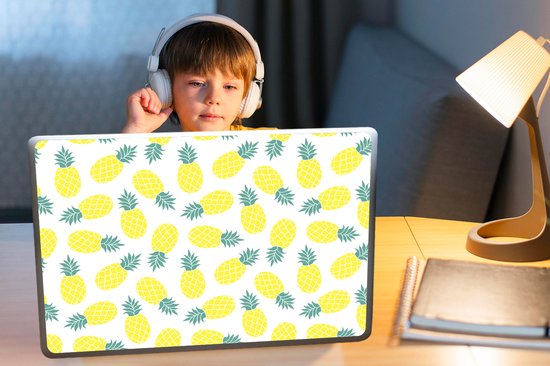 Autocollant pour ordinateur portable - 17,3 pouces - Été - Tropical - Design - Ananas - 40x30cm - Autocollants pour ordinateur portable - Peau pour ordinateur portable - Couverture