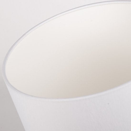 Abat-jour Uniqq tissu blanc Ø 20 cm – hauteur 20 cm