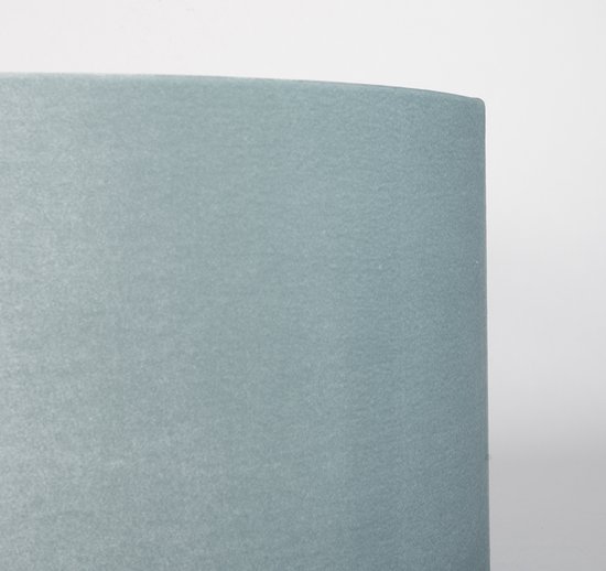 Light & Living - abat-jour - Velours - bleu - textile - 35cm Light & Living - abat-jour - Velours - bleu - textile - 35cm