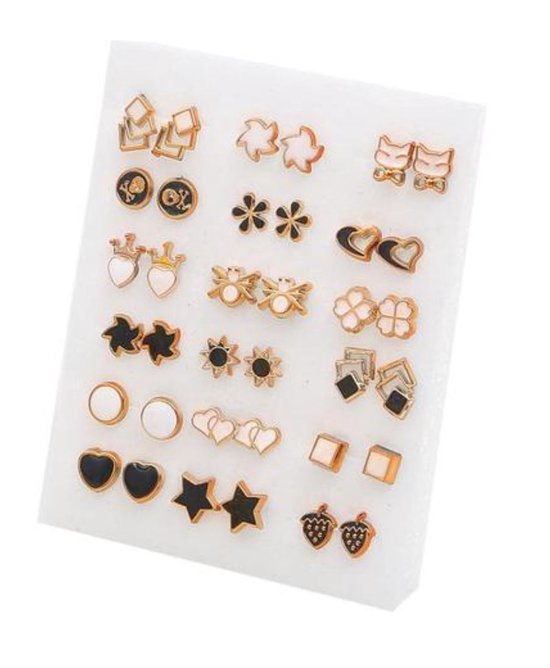 thumbnail: MILACOLATO 93 Paar Oorbellen Set - Diverse Stijlen - Nep Parel, Bar, Maan, Ster - Cadeau Voor Vrouwen