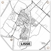 Tuin poster Lisse - Plattegrond - Kaart - Stadskaart - 200x200 cm - Tuindoek