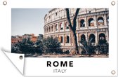 Tuindecoratie Italië - Rome - Colosseum - 60x40 cm - Tuinposter - Tuindoek - Buitenposter
