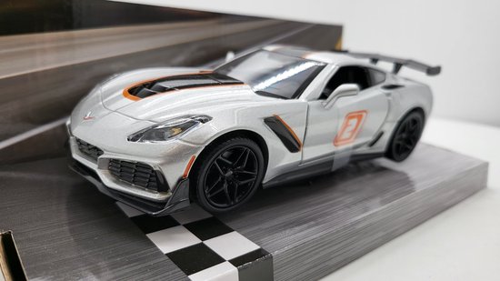 2019 Chevrolet Corvette ZR1 2 Silver with Black and Orange