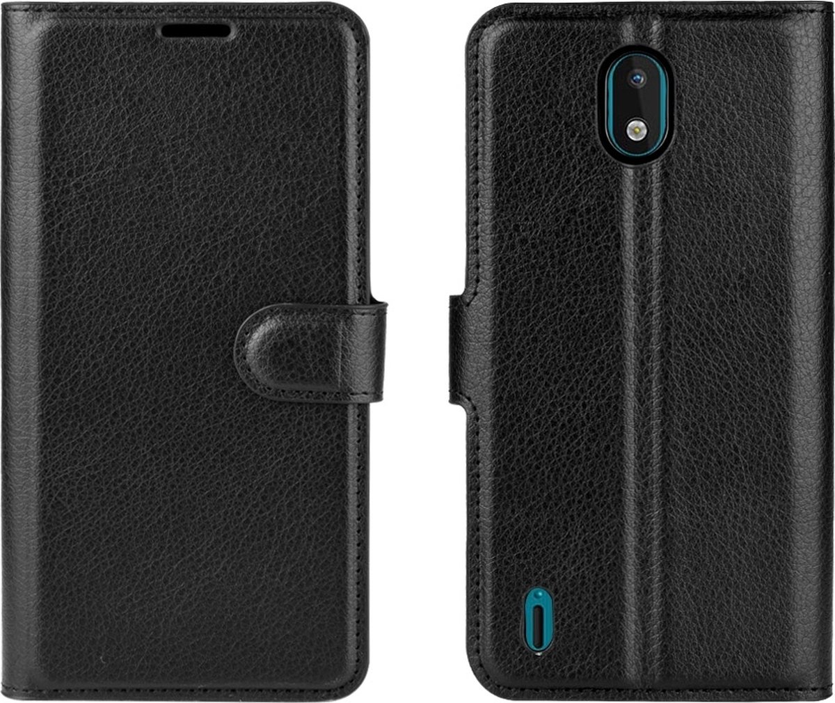 Mobigear Telefoonhoesje geschikt voor Nokia 1.3 Hoesje | Mobigear Classic Bookcase Portemonnee | Pasjeshouder voor 3 Pasjes | Telefoonhoesje voor Pinpas / OV Kaart / Rijbewijs - Zwart