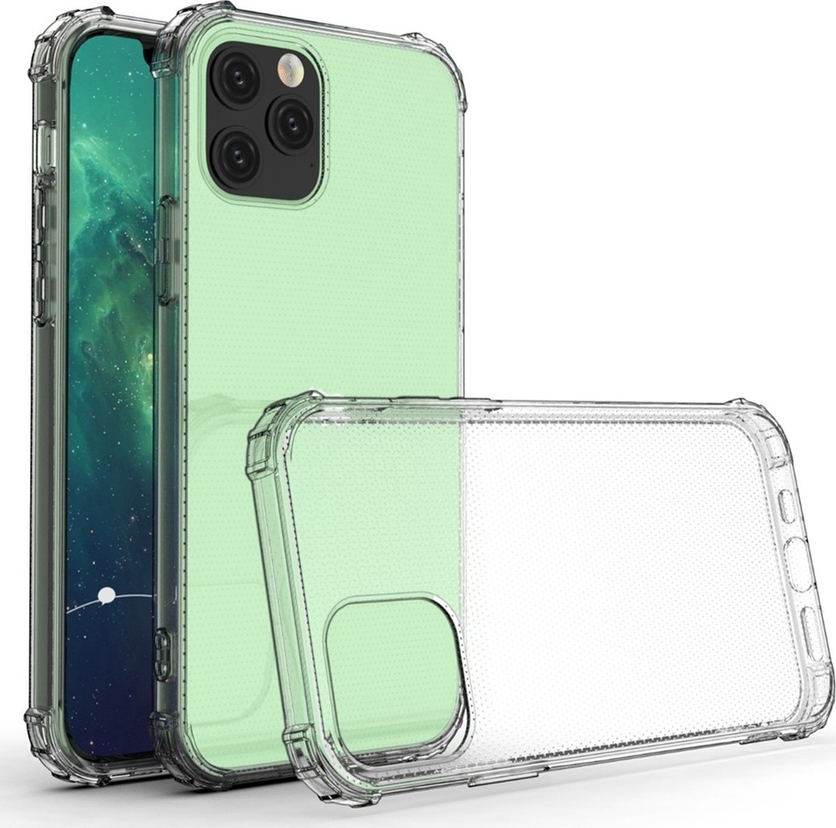 Mobigear Doorzichtig Hoesje geschikt voor Apple iPhone 12 Pro Telefoonhoesje Flexibel TPU | Mobigear Cushion Backcover Shockproof | Doorzichtig Telefoonhoesje iPhone 12 Pro | Schokbestendig iPhone 12 Pro Telefoonhoesje | Anti Shock Proof -
