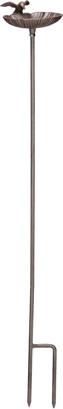 Relaxdays bain d'oiseaux sur pied - abreuvoir pour oiseaux en fonte - grand abreuvoir pour oiseaux pour l'extérieur