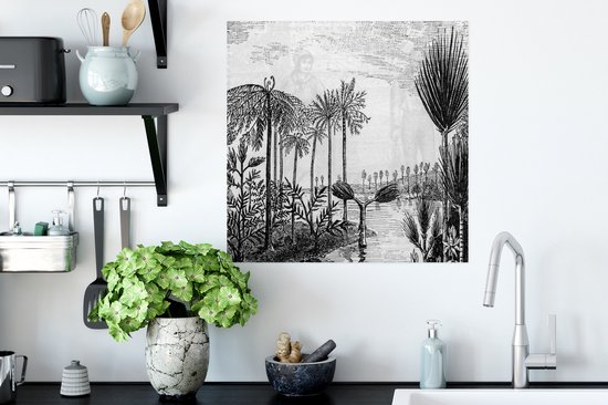Poster Design - Bomen - Water - Natuur - 50x50 cm