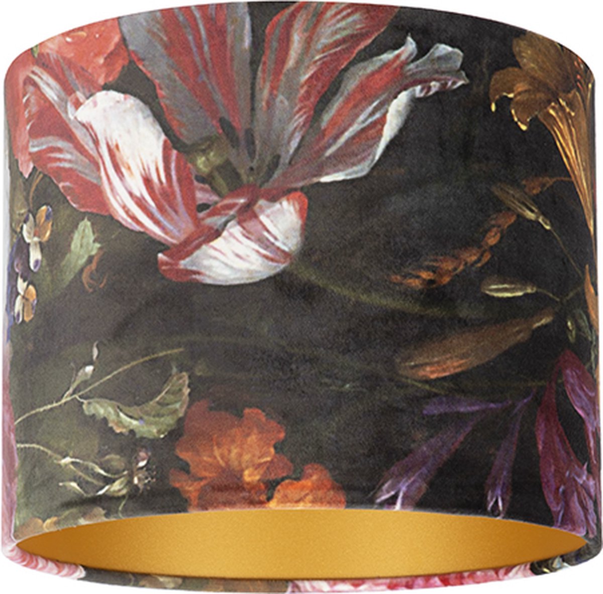 Uniqq Lampenkap velours Bloem Ø 30 cm - 20 cm hoog