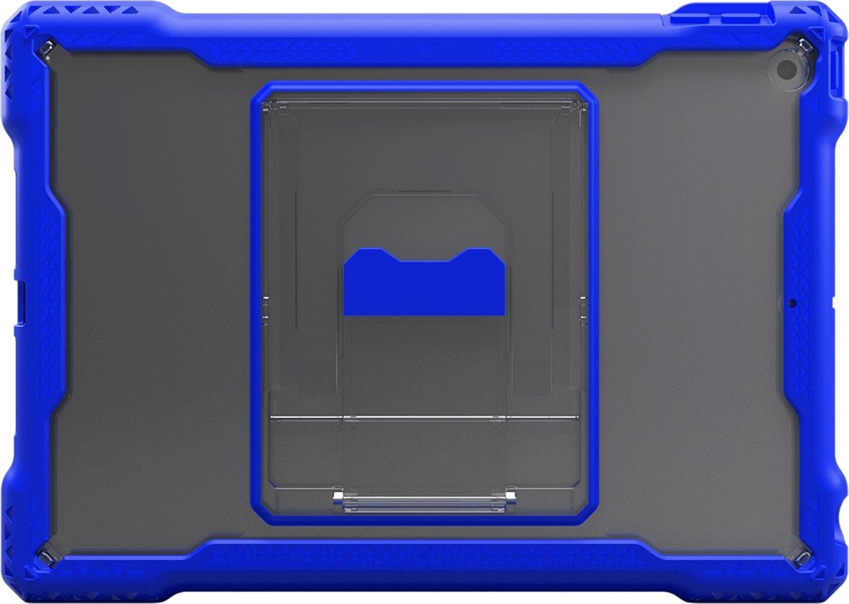 Apple iPad 7 10.2 (2019) Hoes - MAXCases - Shield Extreme-X Serie - Hard Kunststof Backcover - Blauw - Hoes Geschikt Voor Apple iPad 7 10.2 (2019)