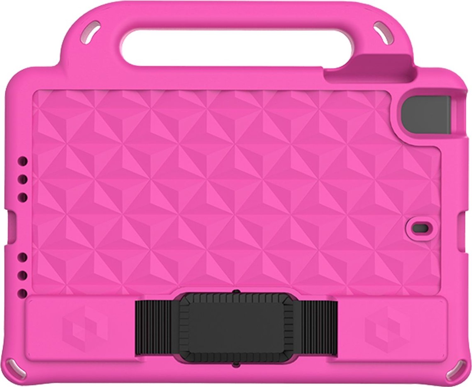 Mobigear Diamond Tablethoes geschikt voor Apple iPad Mini 5 (2019) Kinder Tablethoes met Handvat - Roze