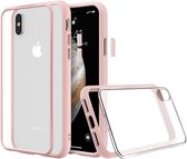 Apple iPhone XS Hoesje - Rhinoshield - MOD NX Serie - Hard Kunststof Backcover - Blush Pink - Hoesje Geschikt Voor Apple iPhone XS