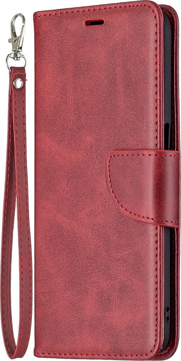 Mobigear Telefoonhoesje geschikt voor Realme 8 5G Hoesje | Mobigear Excellent Bookcase Portemonnee | Pasjeshouder voor 3 Pasjes | Telefoonhoesje voor Pinpas / OV Kaart / Rijbewijs - Rood