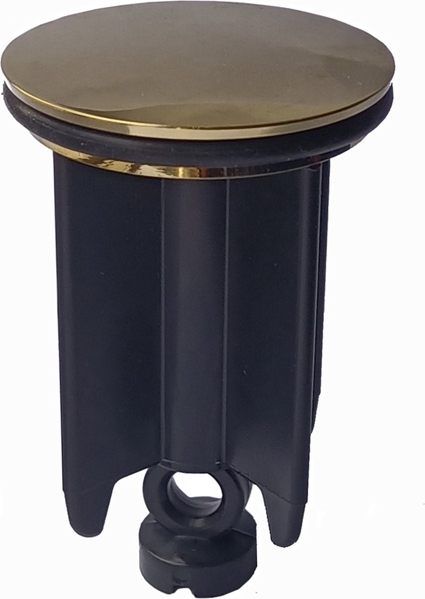 Waterval Metaalstop Waste Plug Universeel - Plugstop badkamer - afvoerplug voor wastafel en bidet - Goud 40mm