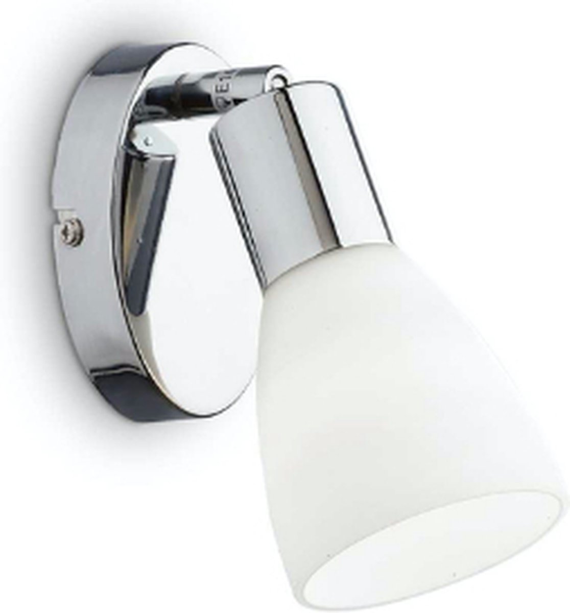 Ideal Lux - Snake - Wandlamp - Metaal - E14 - Chroom - Voor binnen - Lampen - Woonkamer - Eetkamer - Keuken