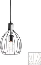 Ideal Lux Ampolla - Hanglamp Modern - Wit - H:114cm   - E27 - Voor Binnen - Metaal - Hanglampen -  Woonkamer -  Slaapkamer - Eetkamer