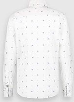 Twinlife Overhemd Shirt Oxford Print Tw13210 Blanc De Blanc 109 Mannen Maat - XL