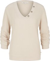 Tom Tailor Trui Pullover Met Knoopdetail 1030214xx71 10336 Dames Maat - L