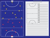 Sportec - coachmap hockey - magnetisch met clip - 35x47 centimeter