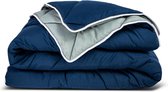 Eazy Dekbed® Blue/Grey 200x200 cm - Hoesloos dekbed - Bedrukt dekbed - Dekbed zonder overtrek -Tweepersoons-200x200 cm- Anti Allergie-Wasbaar - Gekleurd
